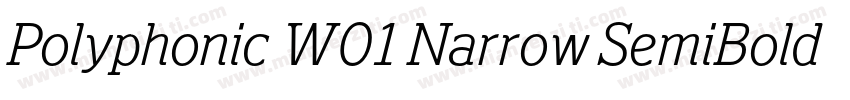 Polyphonic W01 Narrow SemiBold字体转换